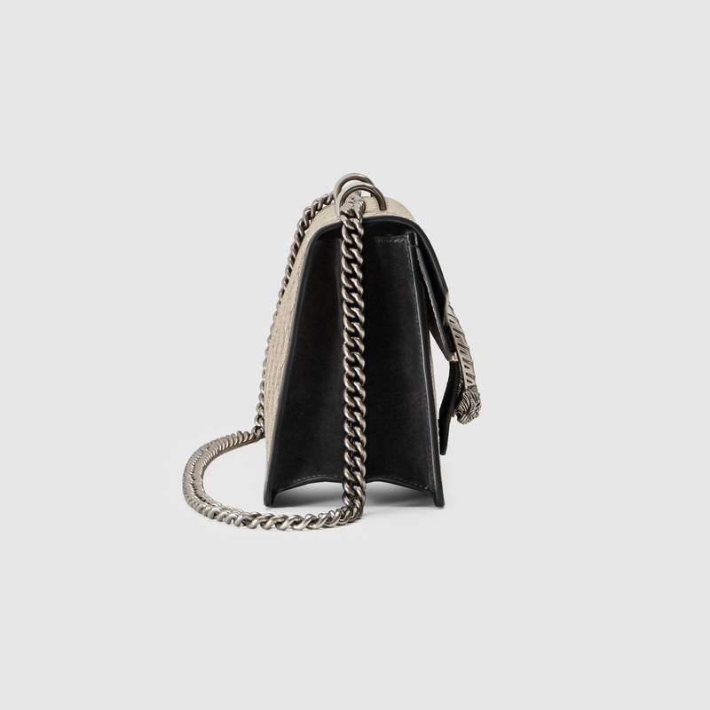 Gucci Dionysus Small GG Supreme Shoulder Bag 400249 Black